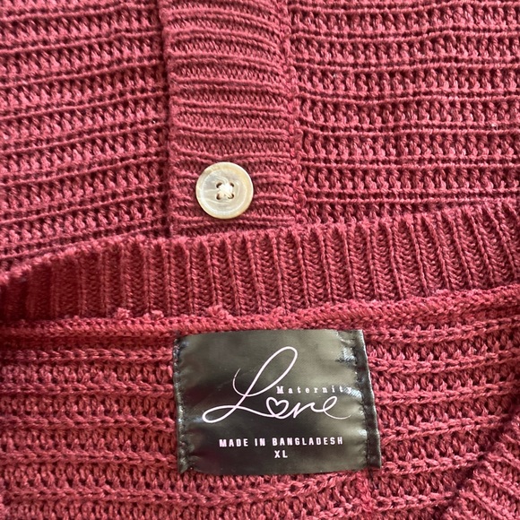 MATERNITY LOVE PULLOVER DOLMAN SLEEVE BUTTON-BACK KNIT SWEATER SIZE XL 🌟EUC🌟 - Picture 7 of 11